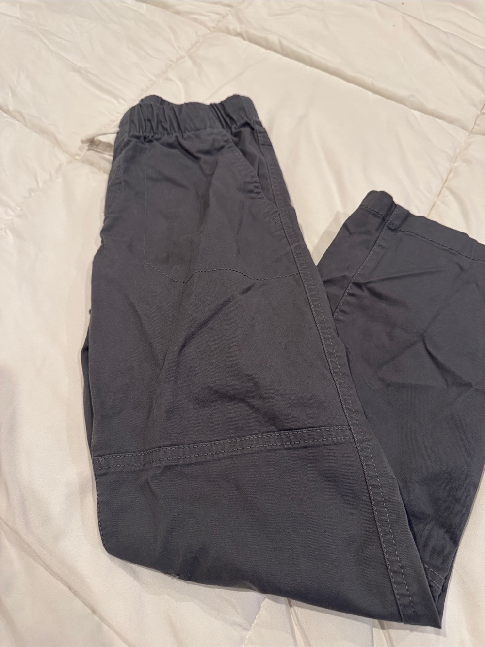 Cat & Jack dark gray Elastic-Waist Cargo Pants